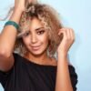 Woman wearing natural-looking 13x4 lace wig